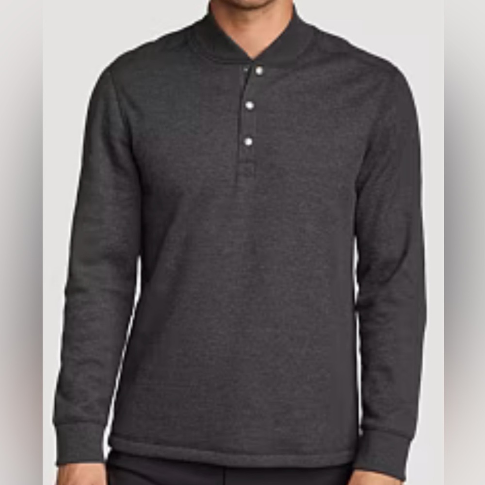 NEW Men’s Tall faux shearling lined thermal Henley